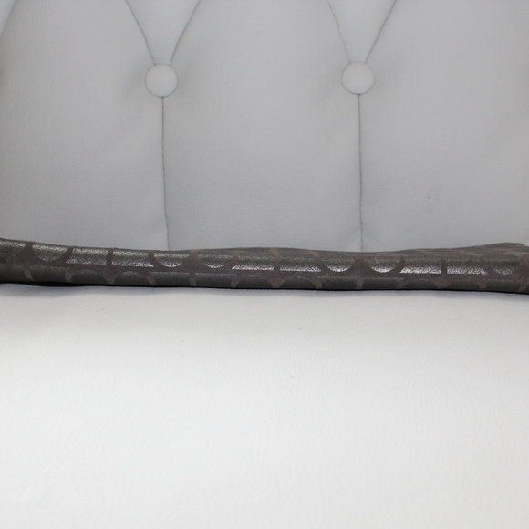 Kate Spade Noel Print Fabric Clutch Silver Gray - Picture 4 of 7